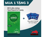  Bao Cao Su TTC Family, Mỏng, Trơn Cơ Bản 
