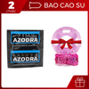  [Siêu combo] 1 chiếc bao cao su gân gai kéo dài thời gian Azodra + nhẫn rung 