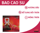  Bao cao su OK hương dâu - Hộp 3s 