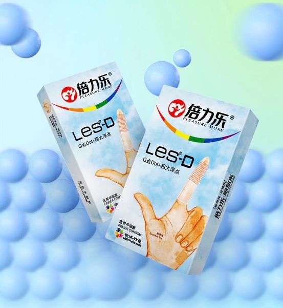  Bao Cao Su Ngón Tay Điểm Nổi Les - D - Hộp 8 Cái 
