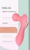  Máy Massage Massager Đầu Chày Mini 3 Màu Sạc Điện Nhiều Chế Độ Rung 