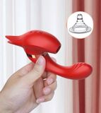  Máy Massage Raffles, Hình Cáo, Nhánh Lưỡi Rung, Nhiều Tần Số, SD Sạc 