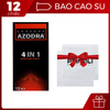  [Hot combo] Bao cao su Azodra 4 in 1 + 2 chiếc khăn lau Peineili 