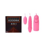 [Giảm 15%] Bao cao su Azodra 4 in 1 + trứng rung 2 đầu siêu mạnh 