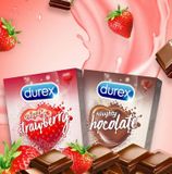  Bao Cao Su Durex Sensual Strawberry - Hộp 3 Cái 