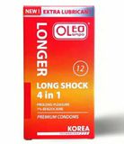  Bao Cao Su Oleo Long Shock 4 in 1 - Hộp 12 Cái 