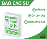  Bao Cao Su Sagami Xtreme Type E - White Box - Hộp 10 Cái, Mỏng, Siêu Điểm Nổi 