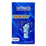 Bao Cao Su TTC Real Fit, Hộp 12 Cái, Mỏng, Trơn 