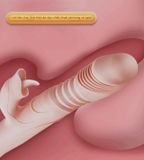  Cây Massage Đầu DV Có Nhánh Lưỡi - Rung, Thụt, Nhiệt Độ Đa Năng 