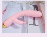  Cây Massage Flexible Rod, Đầu DV, Nhánh Rung Tai Thỏ, Nhiều Tần Số Rung, SD Sạc Điện 