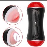  Cốc Thủ Dâm Cầm Tay 2 Đầu Chữ M - Jiual - Silicone mềm mại, Gân, Gai 