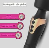  Chày Massage 2 Đầu Rung, 1 Đầu DV, 1 Đầu Chày Massage, Nhiều Tần Số Rung, Sạc Điện Cực Mạnh 