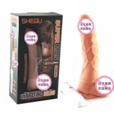  D.Vat Gỉa Hít Tường Shequ Dildo Điều Khiển Rung 