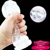  Cốc Thủ Dâm Silicone Trong Suốt Snail Cup ( Gân, Gai, Hấp Dẫn ) 