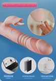  Cây Massage Đầu DV Có Nhánh Lưỡi - Rung, Thụt, Nhiệt Độ Đa Năng 