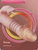  Cây Massage Đầu DV Có Nhánh Lưỡi - Rung, Thụt, Nhiệt Độ Đa Năng 