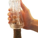  Cốc TD Nam Giới Silicone Trong Suốt Kích Thích ( Có Rung, Gân, Gai, Bi ) 
