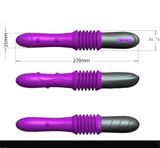  Cây Massage Vibrator Telescopic - Nhiều Chế Độ Rung Thụt, Nhiệt Độ, Có Đế Hít Tường, Điều Khiển Từ Xa, Sạc Điện 
