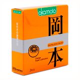  Bao Cao Su Okamoto Skinless Skin Orange - Hộp 3 Cái, Mỏng, Trơn, Hương Cam Thơm Ngát 