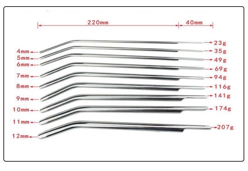  Cây Kích Thích Niệu Đạo Inox, Trò Chơi Sounding Nam Giới 