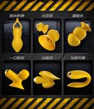  Trứng rung tình yêu - Leten - 7 đầu thay thế - Màu vàng 