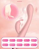  Cây Masaage Dạng Ngón Tay Mềm Dẻo, Nhánh rung Tai Thỏ, Nhiều Tần Số Rung 