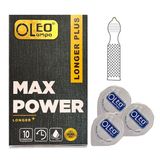  Bao Cao Su Oleo Lampo Max Power Longer Plus - Hộp 10 Cái 