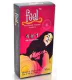  Bao Cao Su Kéo Dài Thời Gian Feel 4 in 1 - Hộp 12 Cái 