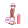  DV Giả Có Điều Khiển Dây, Hít Tường Size Vừa - Rung Nhiều Chế Độ, Đầu DV Mềm Chân Thật 