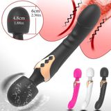  Chày Massage 2 Đầu Rung, 1 Đầu DV, 1 Đầu Chày Massage, Nhiều Tần Số Rung, Sạc Điện Cực Mạnh 