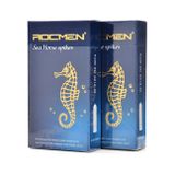  Bao Cao Su Rocmen Long Shock 4 in 1, Siêu Điểm Nổi, Tinh Chất Bạc Hà Kéo Dài Thời Gian Nam Giới 