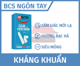  Bao Cao Su Ngón Tay Pleasure More, Trơn, Tinh chất Bạc Hà, Hộp 10 Cái 