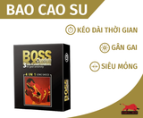  [Hot combo] Hộp 12 chiếc khăn lau kéo dài thời gian + hộp 3 chiếc bao cao su BOSS 4 in 1 