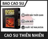  Bao Cao Su Boss 4 in 1, Hộp 03 Cái, Mỏng, Gâm, Điểm Nổi, Kéo Dài Thời Gian Nam Giới 