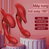  Máy Massage Raffles, Hình Cáo, Nhánh Lưỡi Rung, Nhiều Tần Số, SD Sạc 