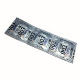  Bao Cao Su Okamoto 0.03 Cool - Hộp 3 Cái, Siêu Mỏng, Gel Bạc Hà Mát Lạnh 