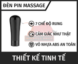  Đèn Pin Pink Baile Pink, Tự Sướng Nam Giới, Nhiều Tần Số Rung, Dạng Cầm Tay 