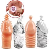 Bao Cao Su Đôn Dzên Đeo Đầu Khấc ( Bộ 2 Cái ), Màu Da, Không hở đầu 