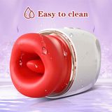  Máy Massage Bờ Môi Đỏ, Có Lưỡi Rung, Nhiều Tần Số, SD Sạc Điện 