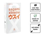  Bao Cao Su Sagami Xtreme Super Thin - Hộp 10s, Mỏng, Trơn 