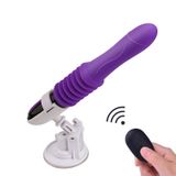  Cây Massage Vibrator Telescopic - Nhiều Chế Độ Rung Thụt, Nhiệt Độ, Có Đế Hít Tường, Điều Khiển Từ Xa, Sạc Điện 