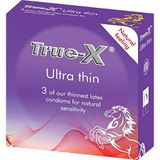  Bao Cao Su True X Ultrathin, Hộp 03 Cái, Trơn, Mỏng 