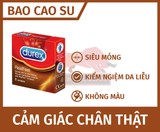  Bao Cao Su Durex Real Feel , Hộp 03 Cái, Siêu Mỏng, Không Mùi Cao Su 
