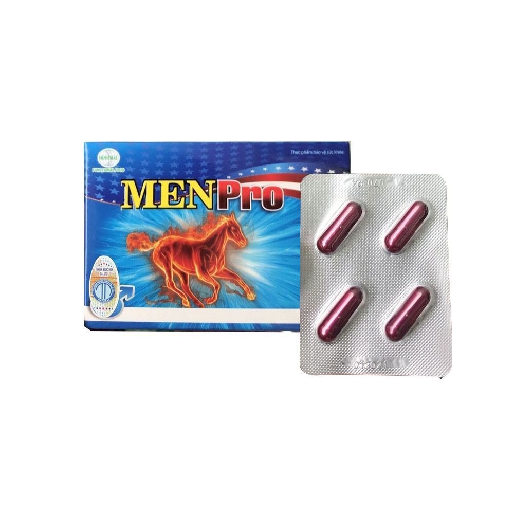  Tăng Cường Sinh Lực Men Pro Giúp Cương Dương, Kéo Dài Giành Cho Nam Giới ( Vĩ 4 Viên ) 