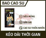  Bao Cao Su Innova, Hộp Đen, 12 Cái, Kéo Dài Thời Gian, Siêu Điểm Nổi 