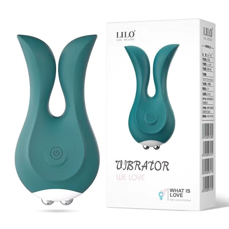  I Sale 30% I Máy Rung Tai Thỏ ( Dành cho Nữ - Màu Xanh Lá ) 