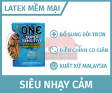  Bao Cao Su One Super Sensitive , Hộp 03 Cái, Mỏng, Trơn, Nhiều Gel 