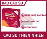  Bao Cao Su True X Trojan, Hộp 03 Cái, Mỏng, Siêu Điểm Nổi 
