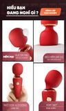  Chày Massage Mini Ice Cream Cone Sạc Điện 10 Chế Độ 