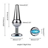  Mỏ Neo Inox Kích Thích HM Nhiều Kiểu Đính Đá Xanh Cao Cấp Size Vừa 